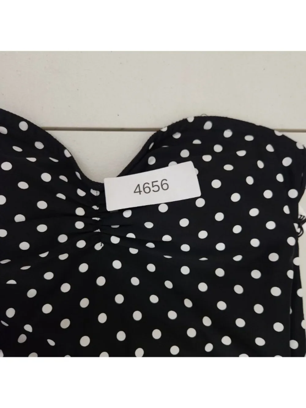 We Wore What Swimsuit One Piece SX Black Polka Dot NWT
